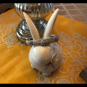 Judith Ripka Diamonique Heart Cuff Bracelet